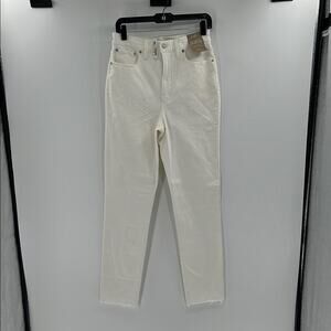 Madewell Women's The Perfect Vintage Jean - Off White - 28T - NWT
